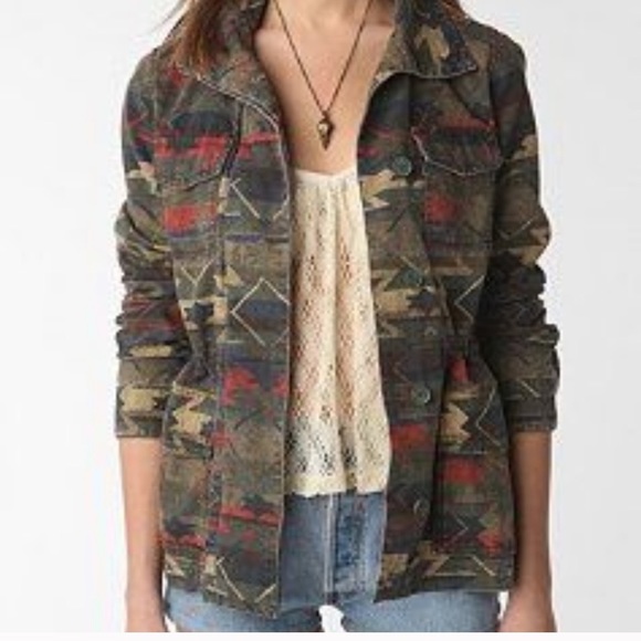 EUC L Ecote aztec tribal southwestern jacket - Picture 1 of 4